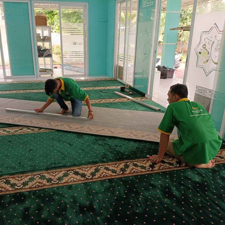 Cara Memasang Karpet Masjid Yang Benar Yang Rapi Dan Presisi