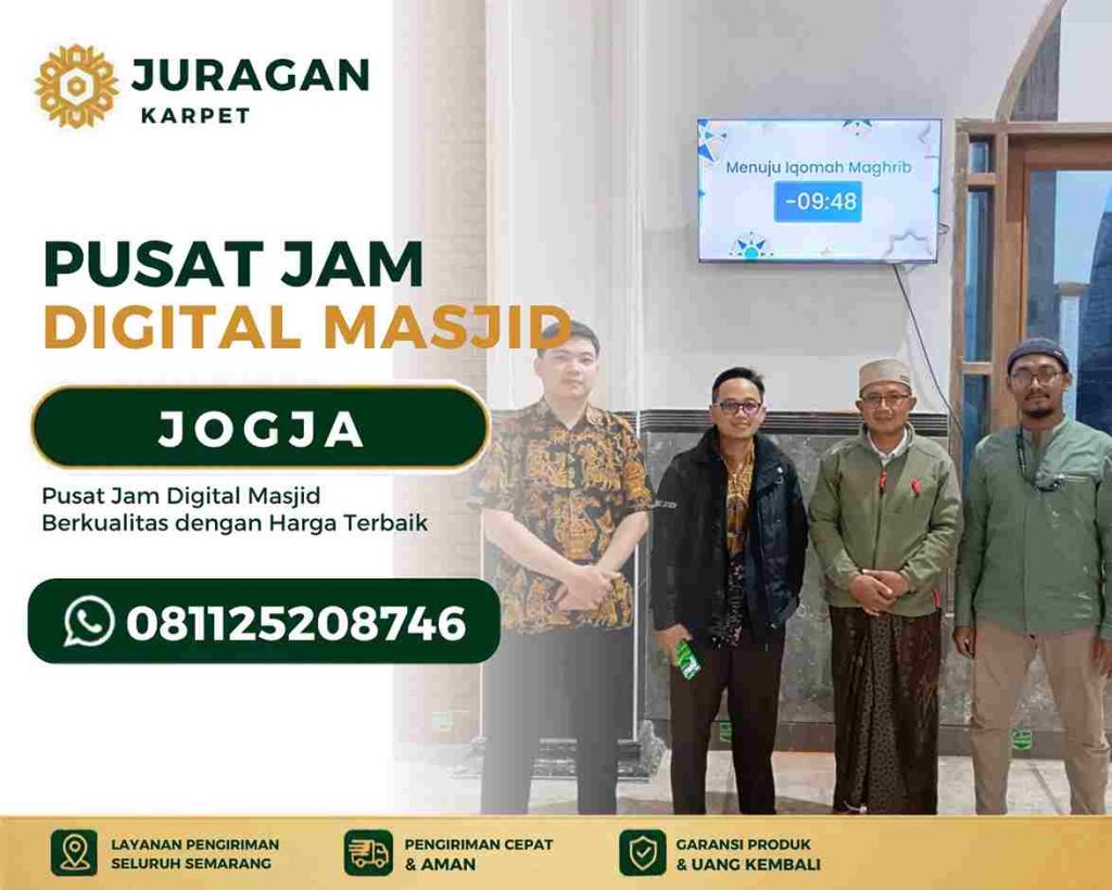 Pusat Jam Digital Masjid Jogja Terpercaya untuk Masjid Modern