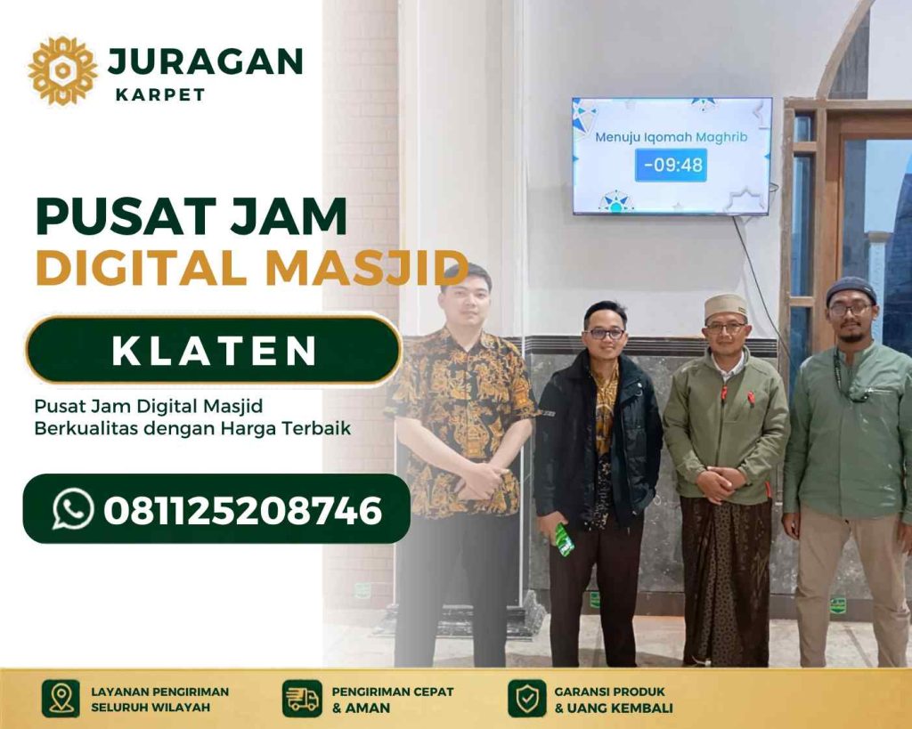 Toko Jam Digital Masjid Klaten Terpercaya dengan Paket TV Digital Modern