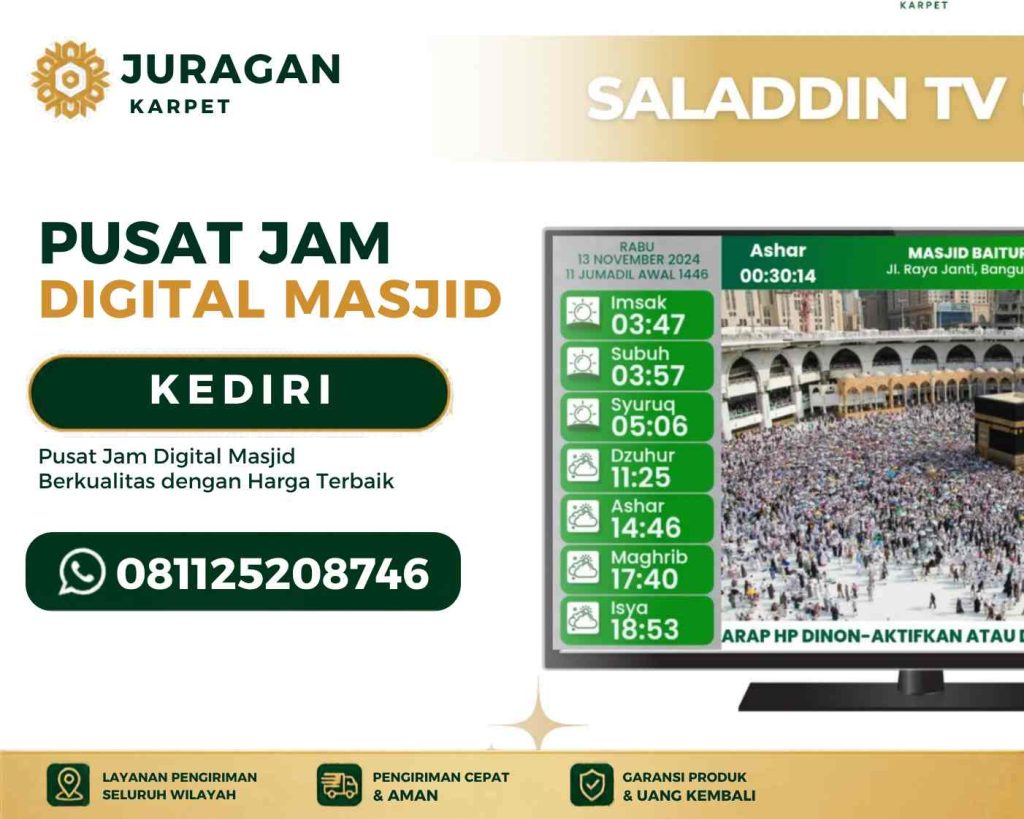 Toko Jam Digital Masjid Kediri untuk Informasi Sholat yang Lebih Teratur
