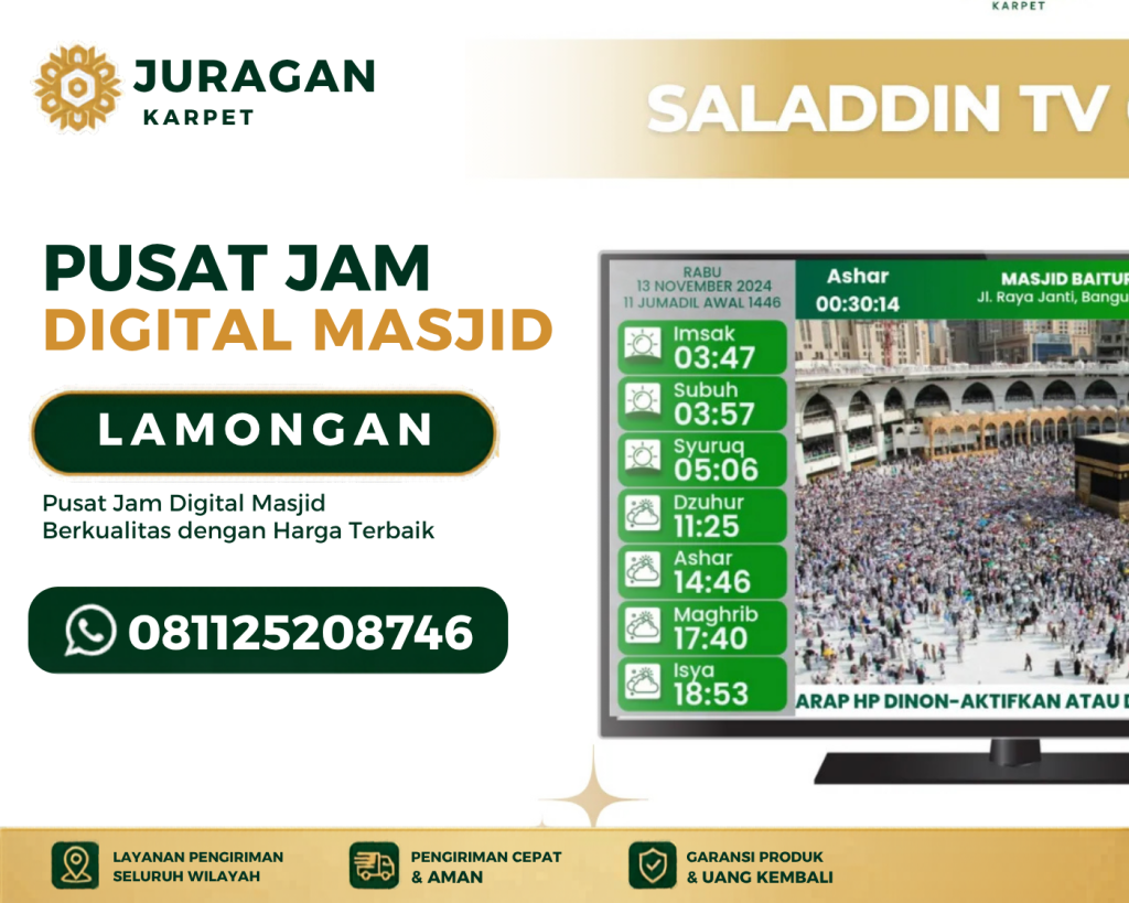 Toko Jam Digital Masjid Lamongan untuk Masjid yang Lebih Informatif